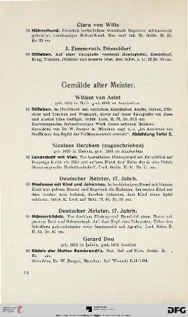 Gemälde alter Meister (Nr. 81-121)