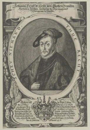 Bildnis des Johann Ernst I. von Sachsen-Coburg