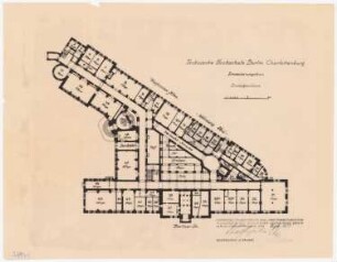 Technische Hochschule Berlin Erweiterungsbau. Erweiterung: Grundriss (Sockelgeschoss)