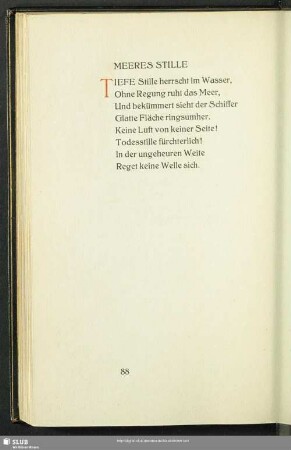 Meeres Stille