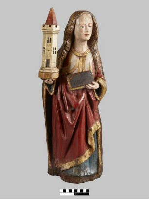 Holzskulptur Heilige Barbara