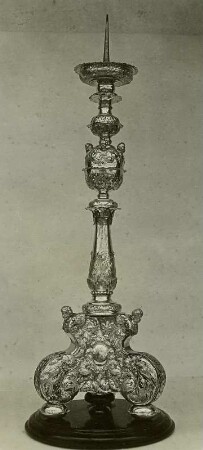 Silberner Leuchter : Silberner Leuchter aus der Kirche zu Annaberg, 71 cm, 1683