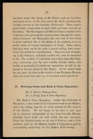 20-24, 2. Printing press and book & tract depository