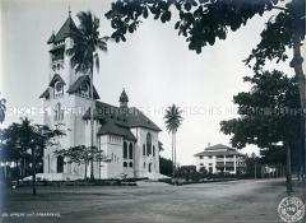 Die Evangelische Kirche mit Pfarrhaus in Dar-es-Salaam