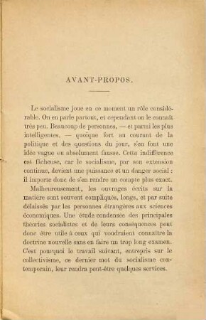 Le collectivisme et ses conséquences