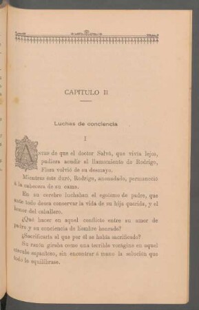Capítulo II - Luchas de conciencia