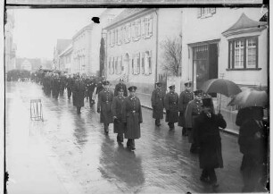 Begräbnis Hermann Ott; Trauerzug in der Antonstraße