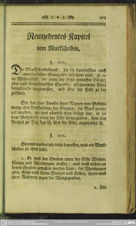 Neunzehentes Kapitel vom Markscheiden