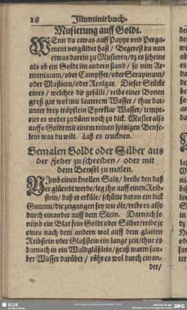 Musierung auff Goldt