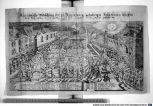 Aigendtliche Abbildung der zu Regenspurg gehaltenen Solennien, als Ein E. E. Rath daselbsten, die erste grundstein zu einer Newen Euangelischen Kirchen gelegt hat, geschehen den 4. Jullij Anno 1627.
