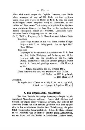 4. Das ostpreussische Konsistorium