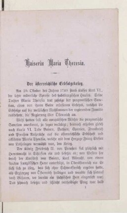 Kaiserin Maria Theresia