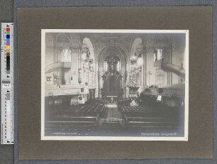 Die große Michaeliskirche, erbaut von Sonnin : Innenansicht, Längsschiff