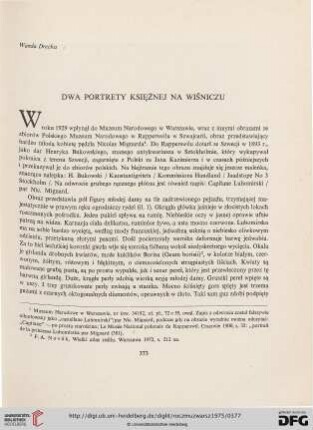 19: Dwa portrety księżnej na Wiśniczu