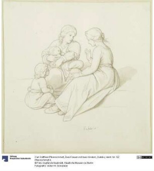 Zwei Frauen mit zwei Kindern, Gubbio