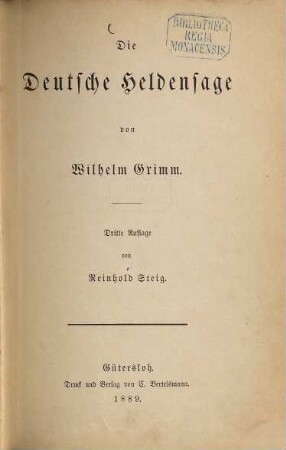 Die deutsche Heldensage