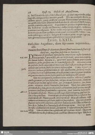 Epist. LXXIX. Hesychius Augustino, diem supremum inquirendum esse