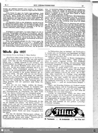Winke für 1927