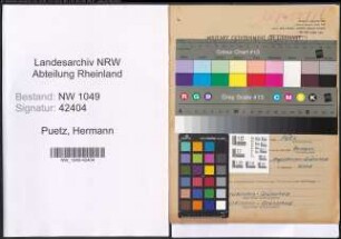 Entnazifizierung Hermann Puetz , geb. 06.02.1913 (Werkmeister)