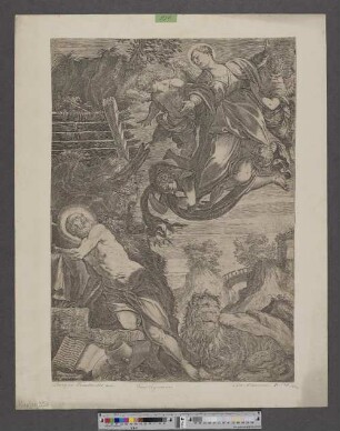 [Maria erscheint dem Heiligen Hieronymus]
