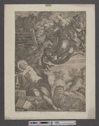 [Maria erscheint dem Heiligen Hieronymus]