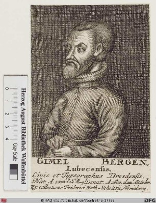 Bildnis Gimel Bergen (lat. auch Montanus)