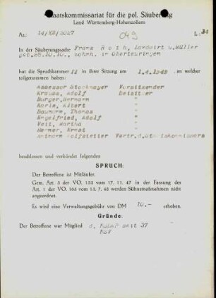 Roth, Franz