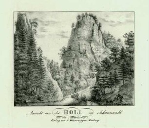 Ansicht von der Höll im Schwarzwald von der Abendseite