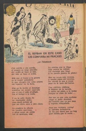 El refrán en este caso les confiara mi fracaso