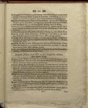 Folgende Bücher, deren Titel zu spät eingesendet worden, sind bereits fertig.