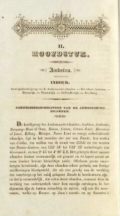 II. Hoofdstuk. Amboina