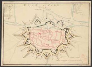Plan de Dôle : Ville de Franche Comte fait l'An 1756