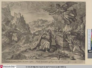 [Der Engel entfernt sich von Manoah und seiner Frau; The Angel Departing from Manoah and his Wife]