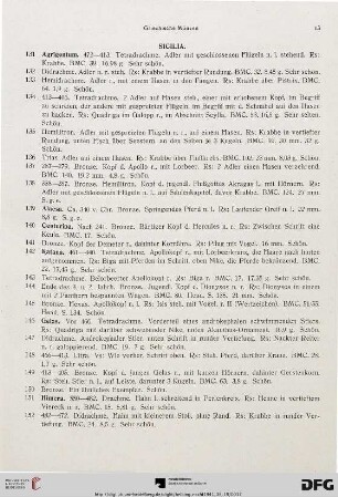 Sicilia (Nr. 131-229)