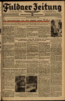 Ausgabe vom Montag, den 19. Juni 1944.