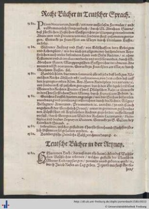 Recht Bücher in Teutscher Sprach.
