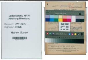 Entnazifizierung Gustav Hethey , geb. 26.03.1907 (Ingenieur)