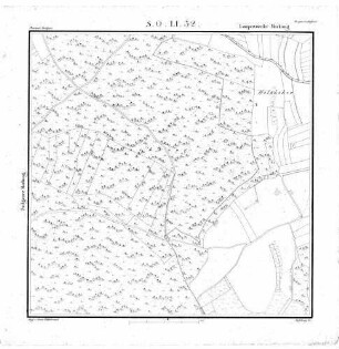 Kartenblatt SO LI 32 Stand 1822 ca.