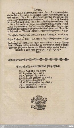 Verzeichnis/ wo die Kupffer hin gehören.