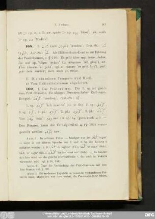 II. Die einzelnen Tempora und Modi.