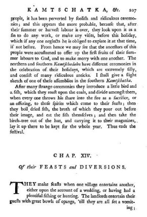 Chap. XIV. Of their feasts and diversions