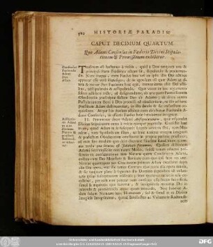 Caput Decimum Quartum. Quo Adami Consensus in Foederis Divini Stipulationem & Promissionem exhibetur.