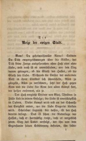 Rom : seine Vergangenheit, seine Gegenwart und seine Zukunft, 1