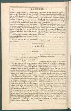 La mujer. (Continuación).