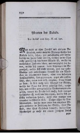 Abarten der Kukuke.