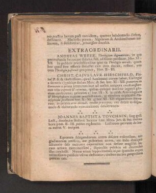 Extraordinarii.