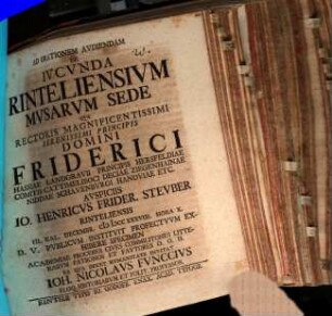 Ad orationem audiendam de iucunda Rinteliensium Musarum sede ... invitat Ioh. Nicolaus Funccius