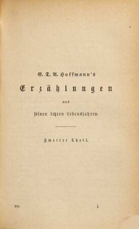 E. T. A. Hoffmann's gesammelte Schriften, 12. Erzählungen ; 2