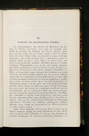 III Geschichte des iatrochemischen Zeitalters