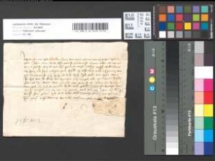 Sander van Eyll leistet Johann van Raide Sühne für das, was er mit ihm zu schaffen gehabt hat van Pouters wegen ind syns wyffs. Mitsiegler: Johann van Brempt.